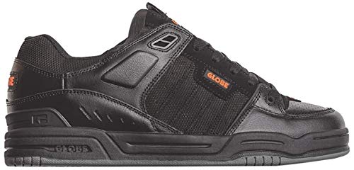 Image of Globe Fusion Skateboard Shoes, Multicolour Black Black Orange 000, 6