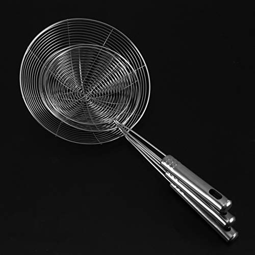 UPKOCH – Escumador de Aranha com Alça de Aço Inoxidável para Macarrão, Espátula e Lascas Espaguete (