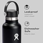 Hydro Flask Water Bottle - Insulated Stainless Steel - Non Spill, Leakproof in 21 Oz Black - Image 4