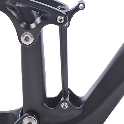 Tideace Full Twinloc Suspension Xc Carbon Mountain Bike Frame Disc 29Er Mtb Carbon 29Er/27.5Er Plus Boost Suspension Frame (Black Matte, 29Er 21Inch) #TOP3