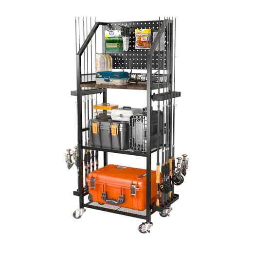 SOYEEZE 3-Tier Fishing Rod Holder