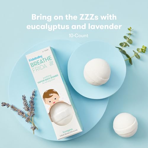 image for Frida Baby Natural Vapor Bath Bombs for Toddlers & Kids, Eucalyptus Es