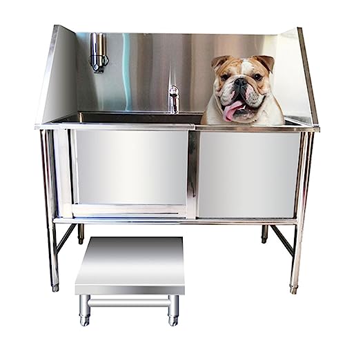 Vasca Per Toelettatura Cani In Acciaio Inox 120cm - Stazione Lavaggio Professionale