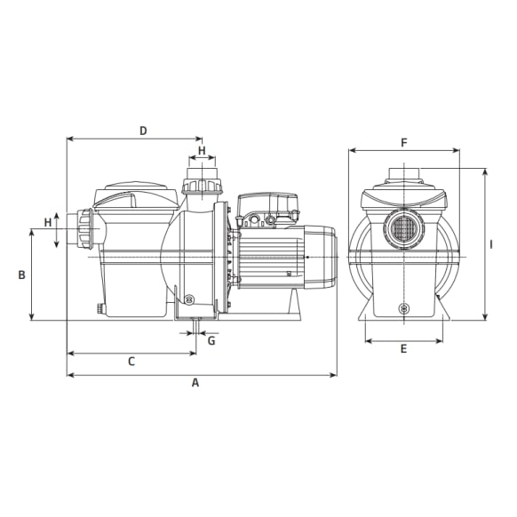 Espa Pompe de filtration à amorçage automatique 18m3/h monophasé pp12405