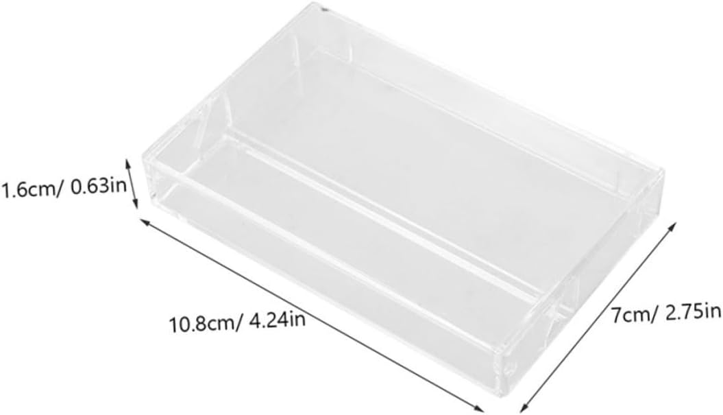 12pcs Retro Cassette Tape Storage Box Multi-Functional Organizer for Audio Tapes Case Note Holder for Easy Identification