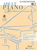Adult Piano Adventures: All-in-One Course - Book 2 | Piano Method Book for Adults with Audio/Video CD, DVD | Sheet Music Songbook for Chords Scales Pedaling | Faber Piano Instruction Book