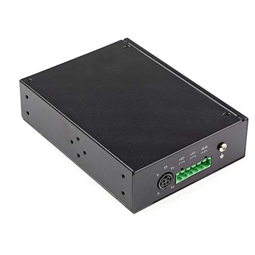 StarTech.com Industrial 5 Port Gigabit Ethernet Switch 5 PoE RJ45 +2 SFP Slots 30W PoE+ 48VDC 10/100/1000 Power Over Ethernet LAN Switch -40C to 75C with DIN Connector/Mountable (IES1G52UPDIN) - Image 2