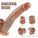Realistische Dildo Anal Vibrator mit Saugnapf,10 Vibrations Sexspielzeug Klassische Klitoris Vibratoren G Punkt Stimulator,Real Penis Schwanz Prostata Vagina Massagegerät Masturbator für Frauen Männer