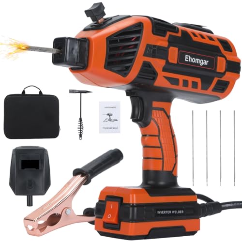Ehomgar Portable Welding Machine, Handheld Laser Welder 110V with IGBT Inverter 5 Variable Current Adjustment for 3/32