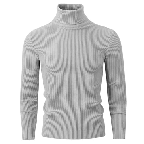 Men O-Neck Striped Sweater Slim Fit Knit Pullover for Casual Autumn Winter Street and Office Wear