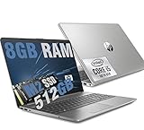 Wifi: doble banda inalámbrica 802.11 a, Bluetooth 5.0, pantalla de 15,6 pulgadas HD antirreflectante, resolución de pantalla de 1920 x 1080 Max, cámara HP 720p