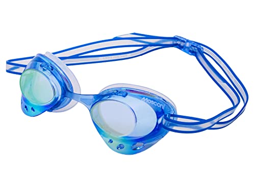 Lunettes de natation Mosconi Racer Pro avec verres bleus anti-buée
