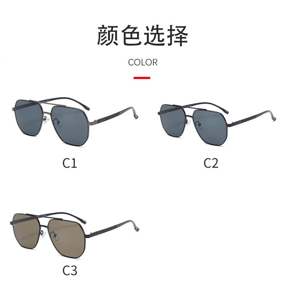 Gafas de sol polarizadas de nailon de alta definición para hombre, protección solar