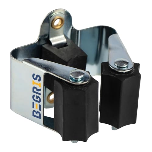 BEGRIS® Wieszak Ścienny na Narzędzia profesjonalany Uchwyt na Grabie Miotły Mopy Organizer na Narzędzia ogrodowe 5x3cm tworzywo ABS, Udźwig 5kg