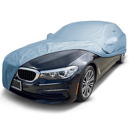 iCarCover Premium Car Cover for 2018-2026 BMW M5 Heavy Duty Waterproof All-Weather Automobiles Custom Fit Indoor Outdoor UV Snow Protection Covers with Straps and Bag