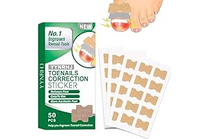 Ingrown Toenail Corrector Patches: 50 Breathable, Painless Patches for Quick and Effective Ingrown Toenail Treatment