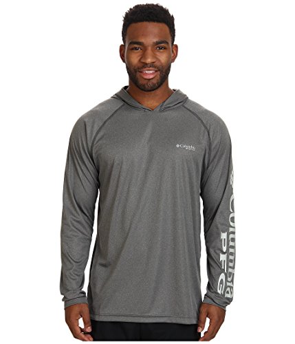 Columbia Terminal Tackle Hoodie, Charcoal Grey Heather/Cool Grey, X-Large