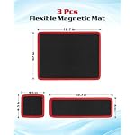 3 Pcs Flexible Magnetic Tool Mat, 40LB Strong Magnetic Mat for Tool - Image 3