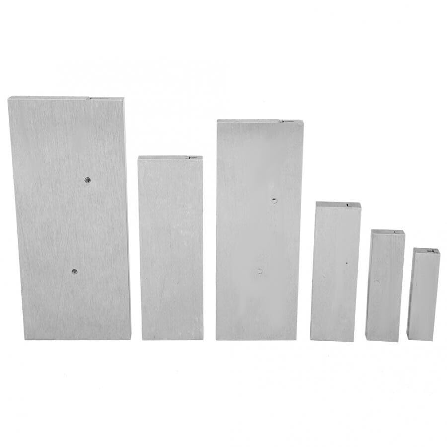 DREAWOO 6Pcs 3/8 to 2-1/4 Inch Adjustable Parallel-Block Set Precision Steel Parallel L2
