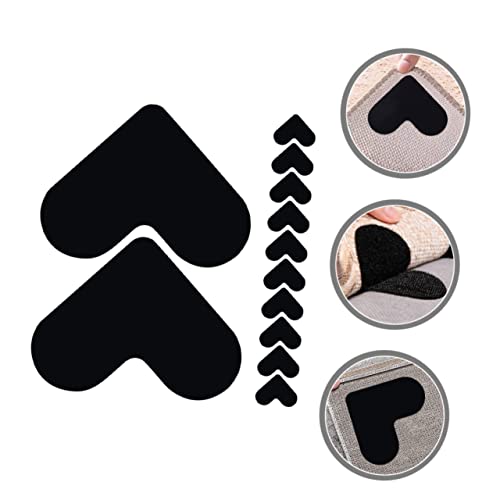 DOITOOL 60 pçs adesivo de tapete de coração antiderrapante tapete tapete de coração adesivo de azule