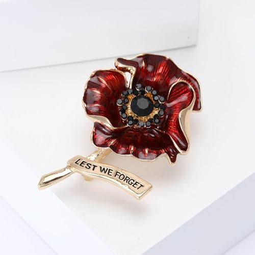 Image of Rhinestone Flower Brooches for Women Enamel Floral Brooch Lapel Pins for Mom Wife Elegant Dress Accessories Mother's Day Jewelry Gifts