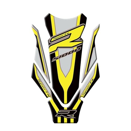 TAHDP Adhesivo Lateral para Depósito De Combustible De Motocicleta para S1000R S 1000 R 2021-2024, Adhesivo Protector, Almohadillas De Tracción Adhesivo para depósito(Oro)