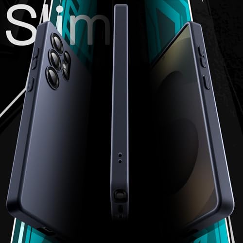 Image of JETech Slim Fit Cover TPU Case for Samsung Galaxy S25 Ultra 5G, Camera Lens Full Protection, Soft TPU Thin Protective Phone Cover with Matte Finish, Shockproof (Dark Blue)