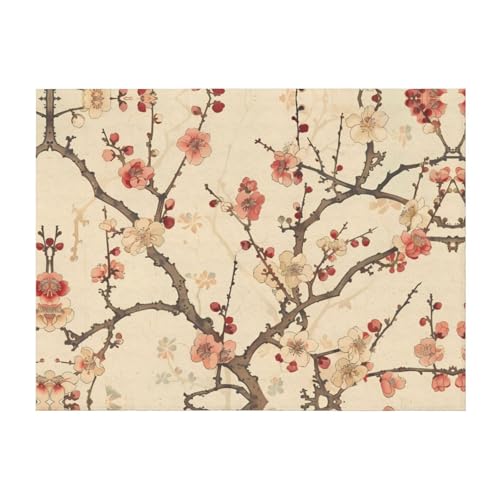 JDFHGNU Coperta da letto in flanella, motivo begonia, 101,2 x 76,2 cm, adatta per campeggio o divano letto da viaggio