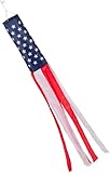 Trademark Innovations Breezy Summer Time USA Windsock (Blows in The Wind), 60-Inch