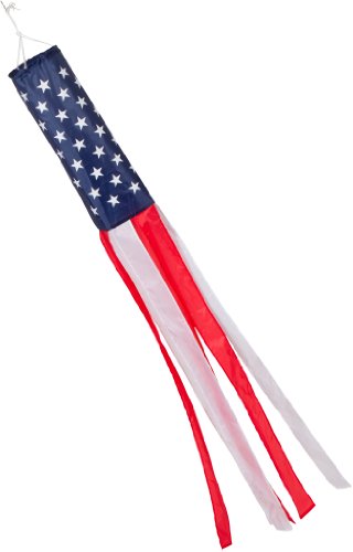 Trademark Innovations Breezy Summer Time USA Windsock (Blows in The Wind), 60-Inch