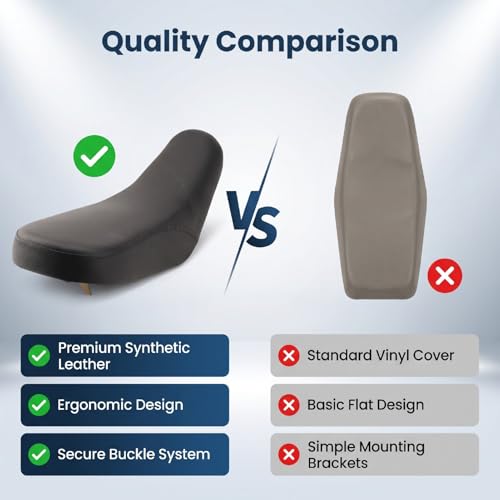 Asiento de espuma con cuero sintético impermeable para quad juvenil 90cc 4