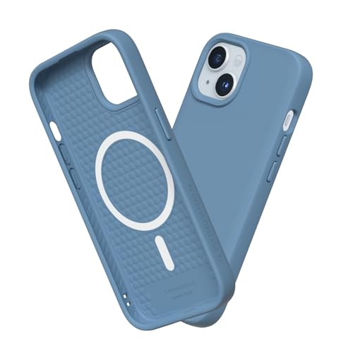Coque iPhone 15 Plus RhinoShield SolidSuit MagSafe Bleu