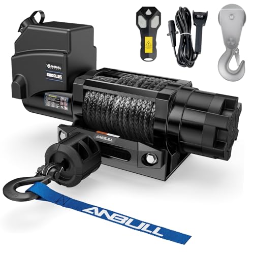 Anbull Cabrestante Eléctrico 12V 6000 LBS