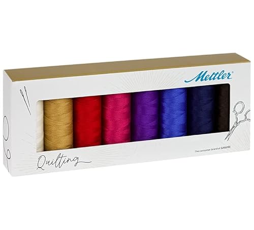 Mettler Sfcq89136-Kit Cotton Machine Quilting Thread Gift Pack 8/Pkg #TOP4