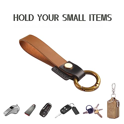 Imentha Leather Keychain - Key Lanyard For Keys And Car Keys - Cute And Durable Key Chain Strap For Men And Women (Brown) #TOP1