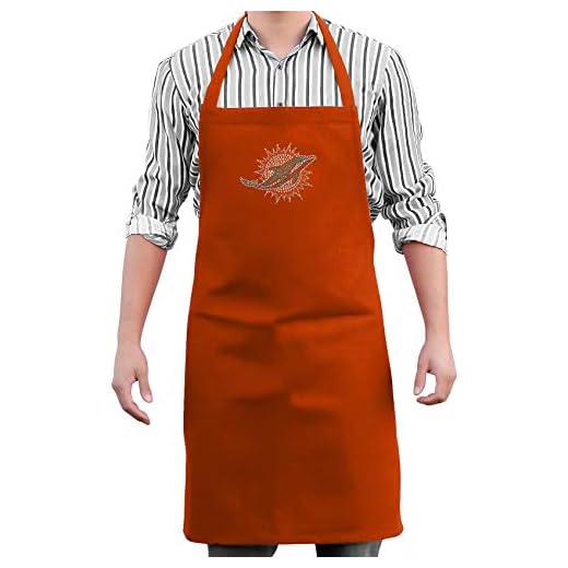 NFL Miami Dolphins Victory Apron, One Size Fits Most, Orange