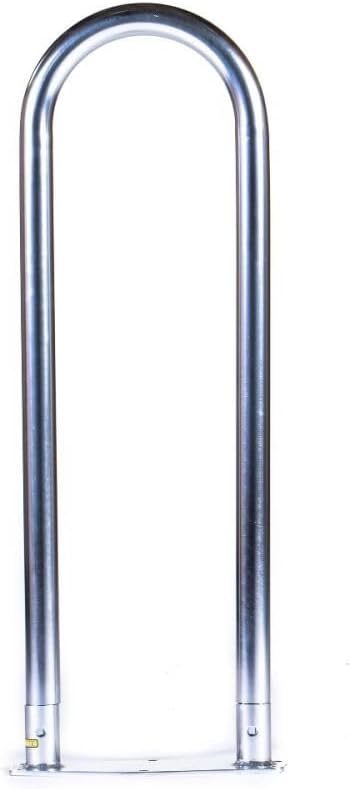 Fishmaster Deck Mounted Grab Bar Rail for Fishing Boat Safety - 36.5" Tall, 1.66" Tube, ABYC H-41 Compliant, Polished/Anodized Aluminum