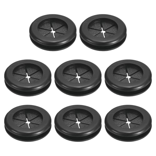 QUARKZMAN 8 szt. Gumowy otwór 5/8" (16 mm) ID 3/4" (20 mm) dwustronny otwór nasadki otworów, okrągła osłona przeciwpożarowa, uszczelka okablowania elektrycznego, czarny