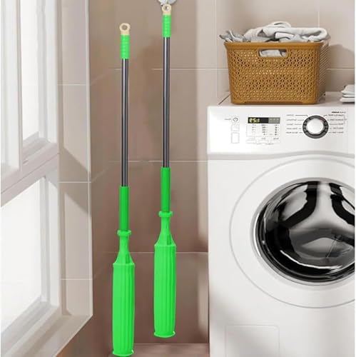 Image of IXORACART 2-in-1 Self-Wringing Floor Mop with 360 Rotatable Head | Adjustable Handle Microfiber Mop for Wet & Dry Cleaning | Bathroom, Home & Office (Rich Green)