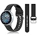 12 Pack Silicone Bands Compatible with Samsung Galaxy Watch Active 2/Active 40mm 44mm/Galaxy Watch 6&5&4 40mm 44mm/Watch 3 41mm/Watch 42mm, Gear S2 Classic/Gear Sports (20mm)(Silver Buckle)