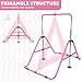 HYD-Parts Gymnastics Bar with Mat for Kids 3-12, Adjustable Height Gymnastic Horizontal Bars, Junior Training Bar, Gymnastics Equipment for Kids with Mat