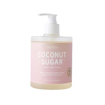 MERSEA Moisturizing Liquid Hand Soap in Large Pump Bottle, Coconut Sugar 16 fl oz