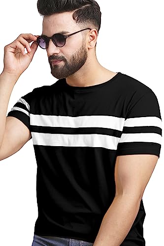 Image of AUSK T-Shirt for Mens Double Stripes on Chest