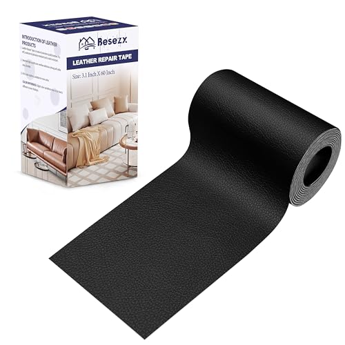 Leather Repair Patch Tape Kit, Self Adhesive Leather Repair for Furniture, Couch, Sofa, Car Seats,Office Chair,Vinyl Repair Kit.3.1inx60in