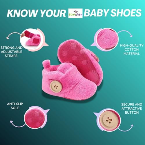 Image of Star Fish Baby Boys & Girls 3 to 6 Months Skin Friendly Comfortable & Breathable Shose