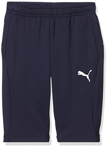 PUMA Kinder LIGA Training 3/4 Pants Jr Hose, Peacoat White, 152