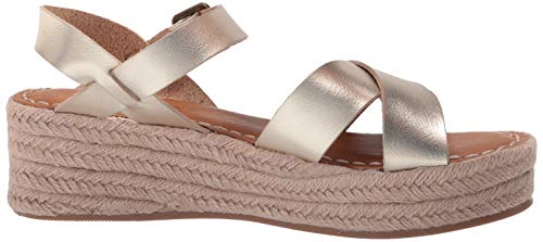 Amazon Essentials Women's Flatform Espadrille Sandal, Gold, 13 #TOP5