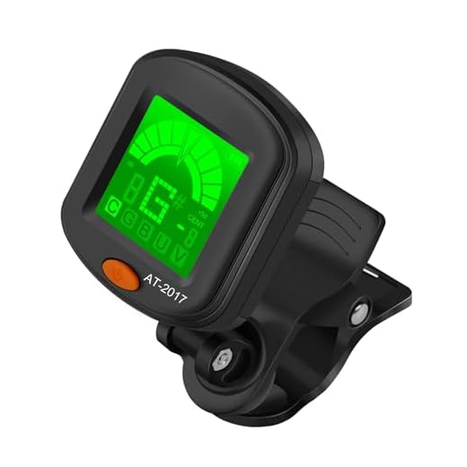 Sintonizador Cromático Clip con Pantalla LCD a Color 360° Afinador de Guitarra Afinador Digital para Guitarra, Bajo, Ukelele, Violin, Cromático