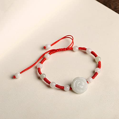 Bracelet en cristal de jade rose et émeraude, un talisman de bonheur