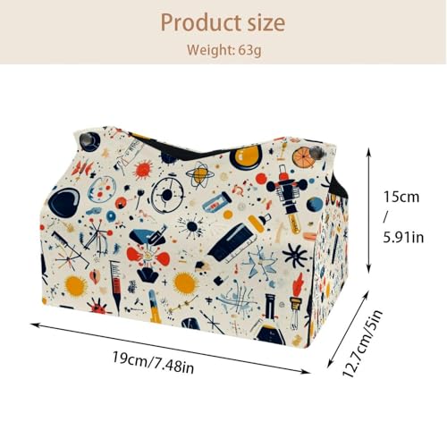 Support de boîte à mouchoirs en globe lot de 2 en cuir pour table - 5